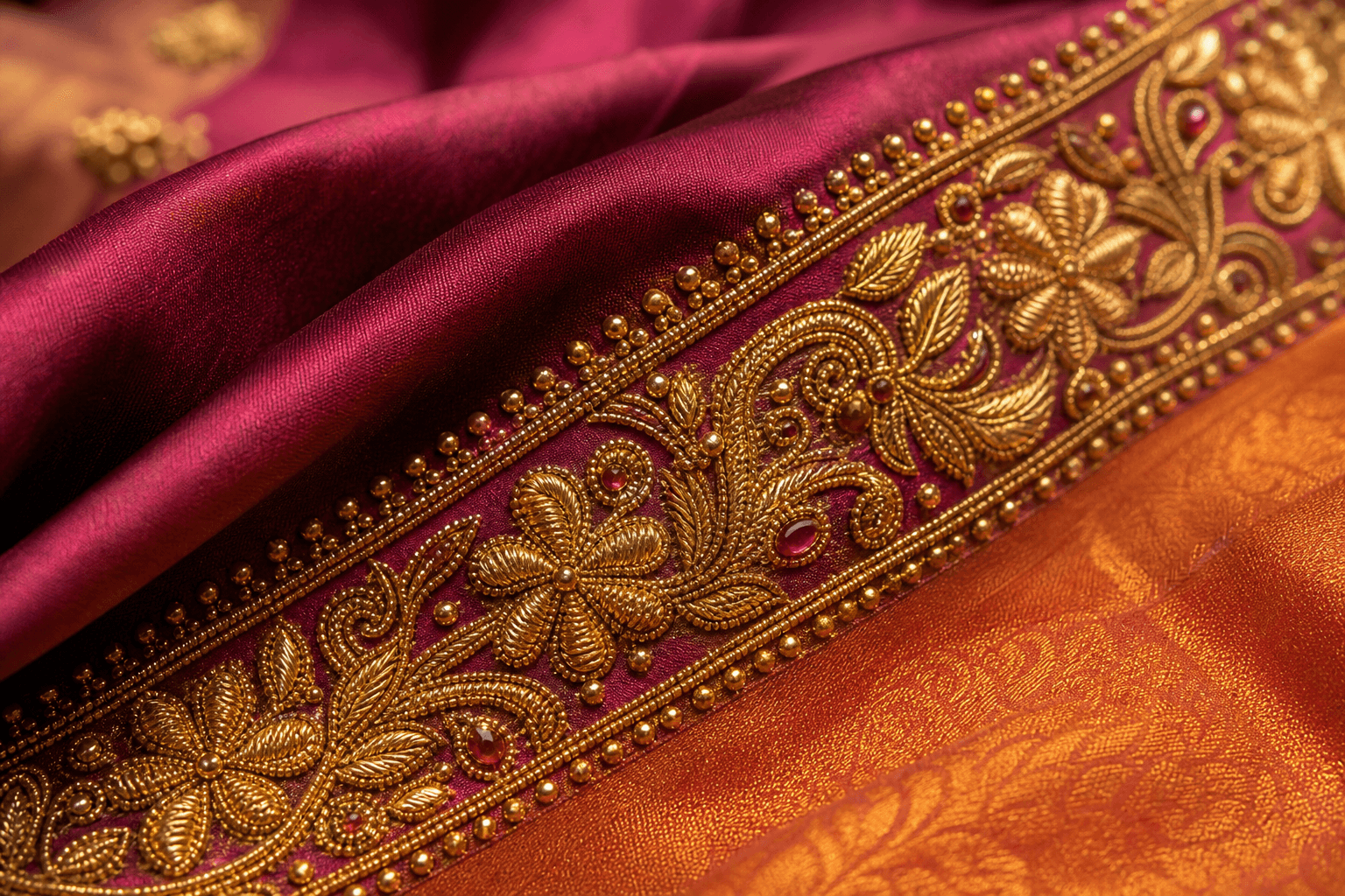 Saree Aari Work embroidery examples